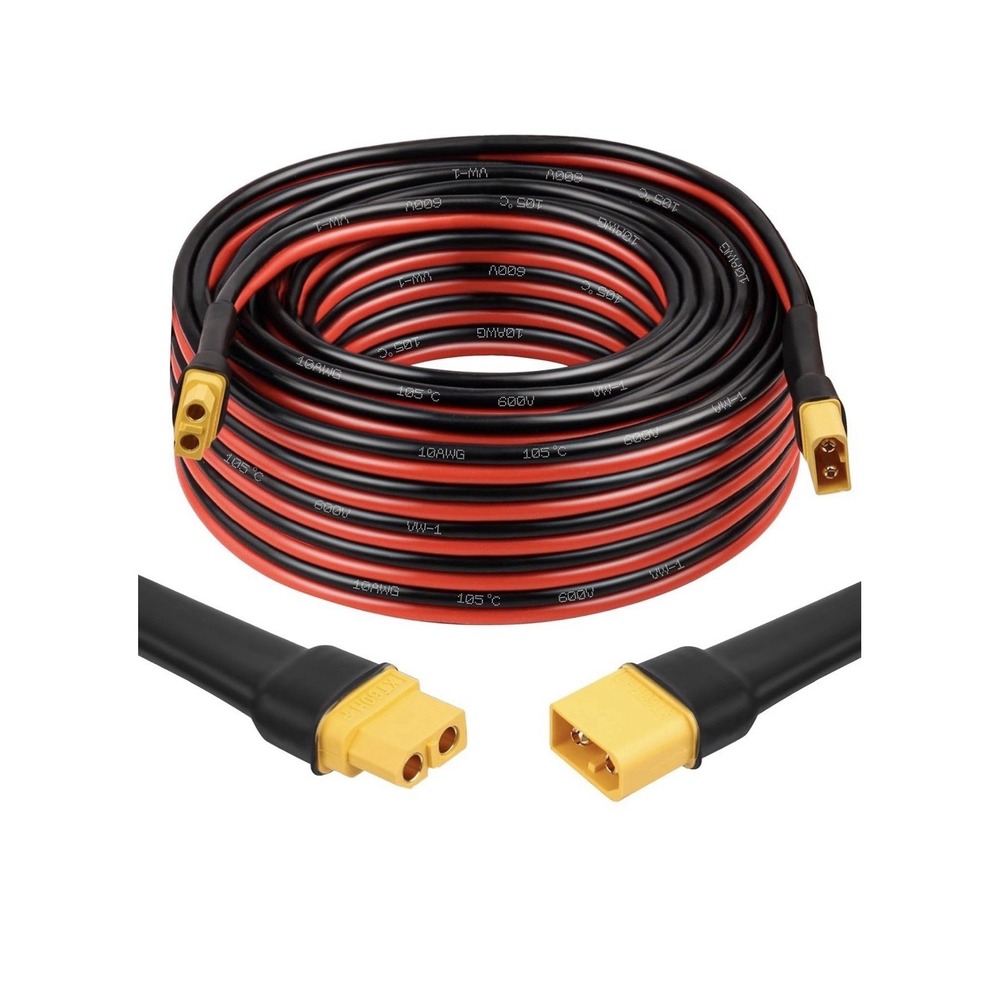 MOOKEERF XT60 Extension Cable 10AWG 40FT XT60 to XT60 Cable - Picture 2 of 2